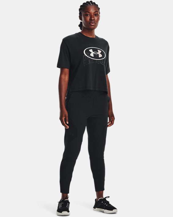 Women's UA Unstoppable Hybrid Pants, Black, pdpMainDesktop image number 2